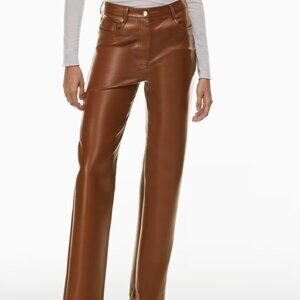 ARTIZIA Wilfred The Melina High-waisted Vegan Leather pants in Cognac